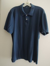 Mens Polo Shirt Size XL SONOMA S/S Shirt 100% Cotton Midnight Blue EUC - $11.69