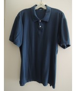 Mens Polo Shirt Size XL SONOMA S/S Shirt 100% Cotton Midnight Blue EUC - £9.36 GBP