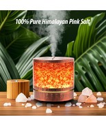 Himalayan Salt Lamp Ultrasonic Aroma Diffusers for Home,400ML   Aromathe... - $25.23