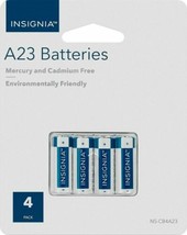 NEW Insignia A23 Battery 4-pk NS-CB4A23 Garage Door Opener Alkaline Batteries - £3.44 GBP