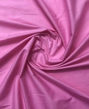 Pure Cotton Pink Fabric Plain Solid Fabric, Dress, Abaya, Gown Fabric - NF06 - £5.10 GBP+