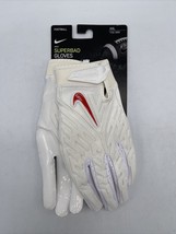 Nike Ole Miss Superbad Gloves Football White DX5269-116 Men’s Size XXL - £157.31 GBP