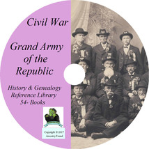 Civil War Grand Army Of The Republic - History &amp; Genealogy - 54 Books On Dvd Cd - £5.35 GBP