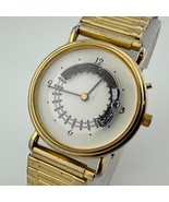 VTG Great American Train Watch Men Gold Tone Stretch Band ~ For Parts Re... - $32.57 CAD