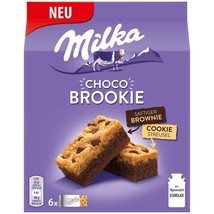 Milka CHOCO BROOKIE Brownie &amp; Cookie fusion 1 box/6 pc. FREE SHIPPING - £9.28 GBP