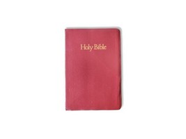 1984 Holy Bible KJV Nelson Self Pronouncing Red Letter Regency Bonded Leather  - £11.26 GBP