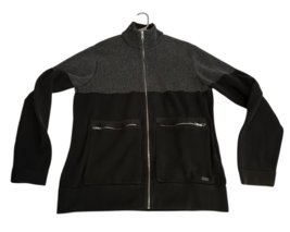 Armani Exchange Sweater Men’s XL Full Zip w/Mock Neck Gray w/Black - $56.95