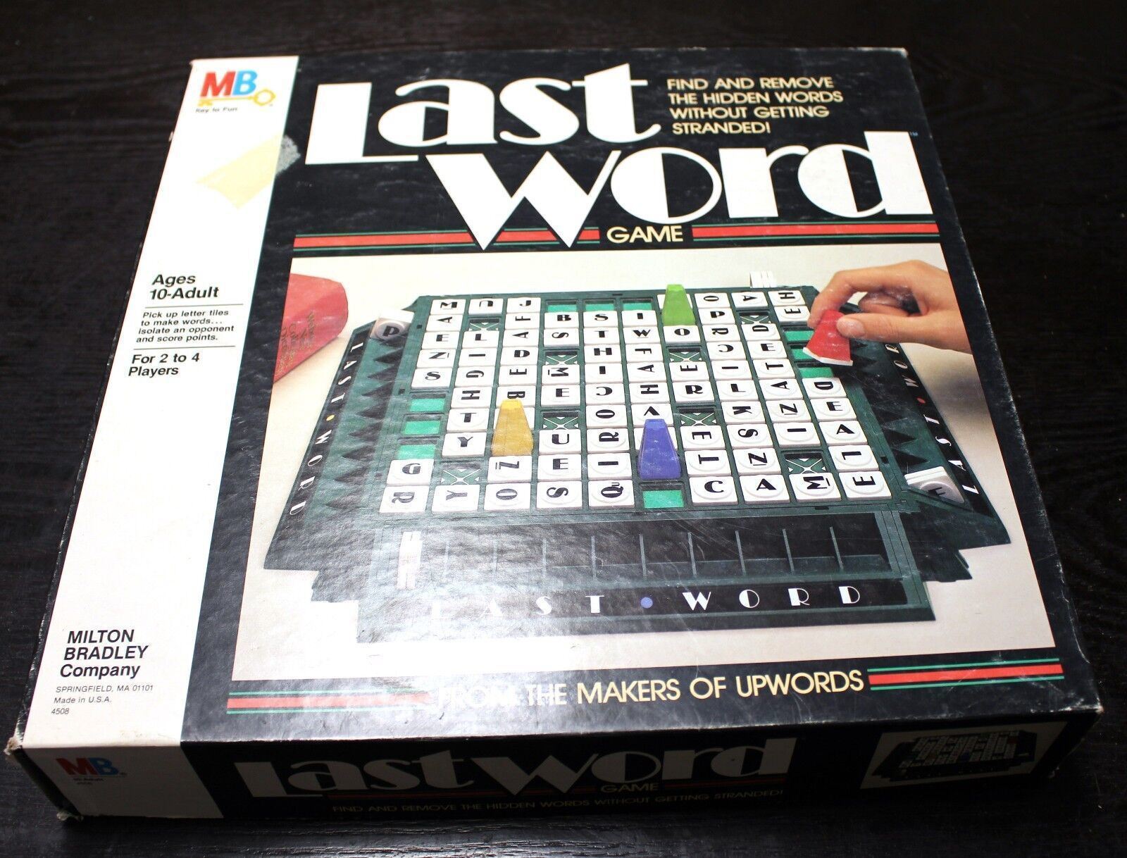 Last Word Board Game Vintage 1985 Milton Bradly UpWords  Great Condition - £4.97 GBP