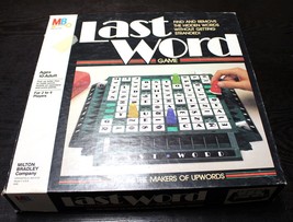 Last Word Board Game Vintage 1985 Milton Bradly UpWords  Great Condition - $6.36