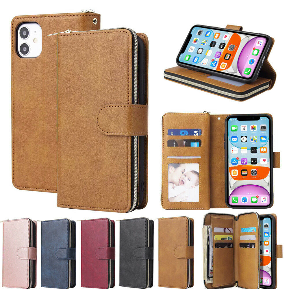 k2) Leather wallet FLIP MAGNETIC BACK cover Case for Apple iPhone model - $84.75