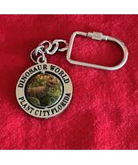 Souvenir Keychain Dinosaur World Plant City Florida w Circular 3D Center... - $11.87