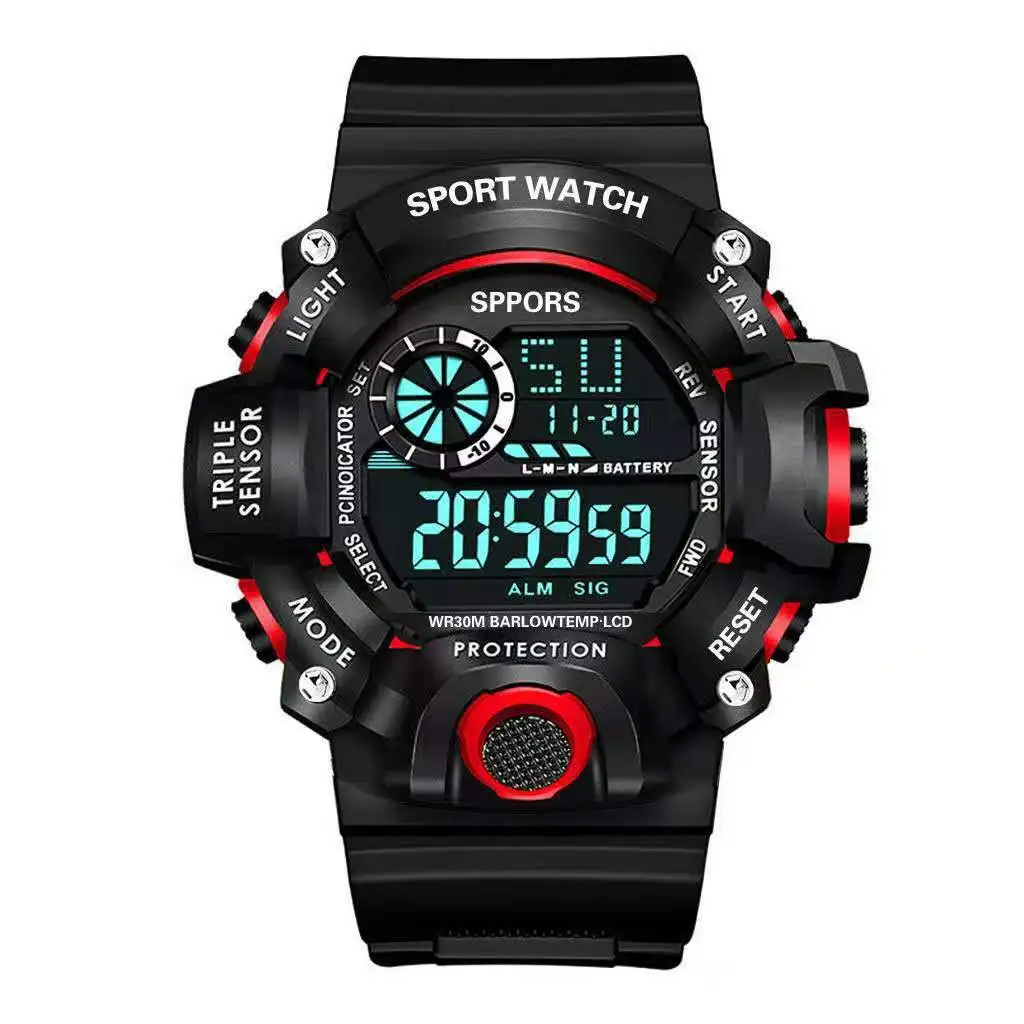 Anti-fall Luminous Alarm Clock Waterproof Electronic Watch Student Sport... - £11.82 GBP