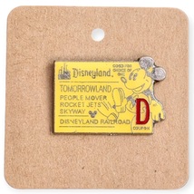 Mickey Mouse Disney Pin: Disneyland Tomorrowland D Ticket - £10.19 GBP