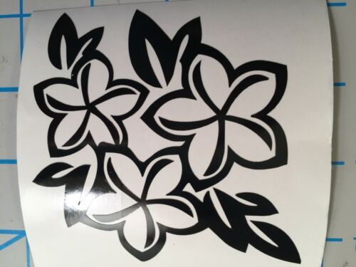 Super Cute|Hawaiian Plumeria Flower|Summer|Tropical|Vinyl|Decal|You Pick... - $1.98