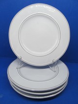 Sur La Table Set Of 4 White 8 5/8&quot; Salad Plates VGC - £31.10 GBP