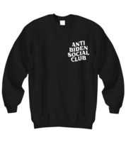 Jo Biden Sweatshirt Anti Biden Social Club Black-SS  - £22.76 GBP