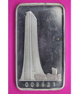 First National Bank of ChicagoRare Vintage Art Bar 1 OZ  .999 Fine Silve... - $88.50 CAD
