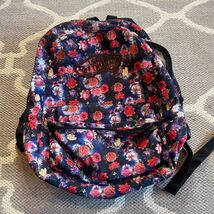 Vans Realm Classic Patch Galaxy Floral Print Backpack Bookbag Warped tour - $29.11