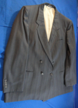 4 BUTTON DESIGNER NINO CERRUTI PARIS GRAY SUIT JACKET 44X24 - £35.39 GBP