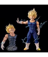 26cm Anime Dragon Ball Z Majin Vegeta Figure Replace Head Pvc Action Fig... - $43.28