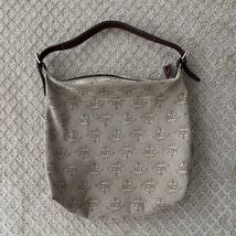 Vintage Dooney &amp; Bourke Signature Crest Hobo Bag Purse Brown Tan - $70.49 CAD