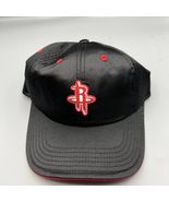 Houston Rockets NBA Satin Hat Strap Back Cap Black Red New Youth - $345.09 MXN