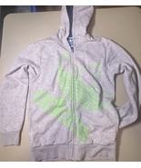 Adidas Full Zip Hoodie Men’s S Grey With Green Logo Blue Embroidery Logo... - $450.34 MXN