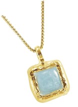 &#39; Natural Aquamarine Necklace in - £259.07 GBP