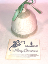 1988 LLadro Porcelain Christmas Bell Ornament Original Box Spain - £19.57 GBP