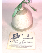 1988 LLadro Porcelain Christmas Bell Ornament Original Box Spain - $24.99