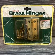 Solid brass hinges 2” x 1” Brainerd 5200XC Set Of 2 - £7.43 GBP