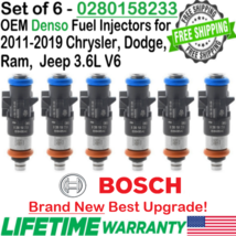 NEW Bosch OEM x6 Best Upgrade Fuel Injectors for 2011-2019 Dodge Durango 3.6L V6 - £203.35 GBP