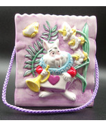 WHITE RABBIT Disney Sculpted Ceramic Shopping Bag Ornament ALICE IN WOND... - £21.23 GBP