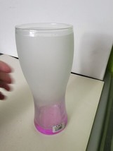 Cabo San Lucas Mexico Frosted Tall Drnking Glass White To Purple Fade - $24.50