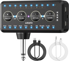 Lekato Guitar Headphone Amp With Multi Effects - Amp Models, Ir Loading,... - $43.99