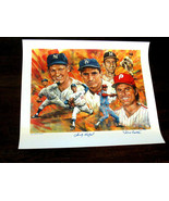 SANDY KOUFAX STEVE CARLTON HOF SIGNED AUTO ARTIST PROOF LE LITHOGRAPH DO... - $16,934.92 MXN