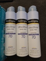 (3) Neutrogena  Lightweight Sunscreen Spray, SPF 70+, 5 oz (K7) - $26.14