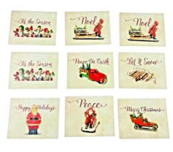 The Best Card Co Assorted Santa Christmas Holiday Cards Partial Box of 9... - $16.65 CAD