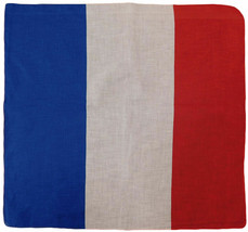 France Country 22&quot;x22&quot; 100% Cotton Bandanna - £8.16 GBP