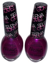 (Pack Of 2) Nicole By Opi Selena Gomez Nail Polish Ni G13 Pretty In Plum New - £15.50 GBP