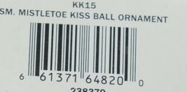 Ganz Kissing Krystals KK15 Mistletoe Kiss Ball Ornament Set of 2 image 6