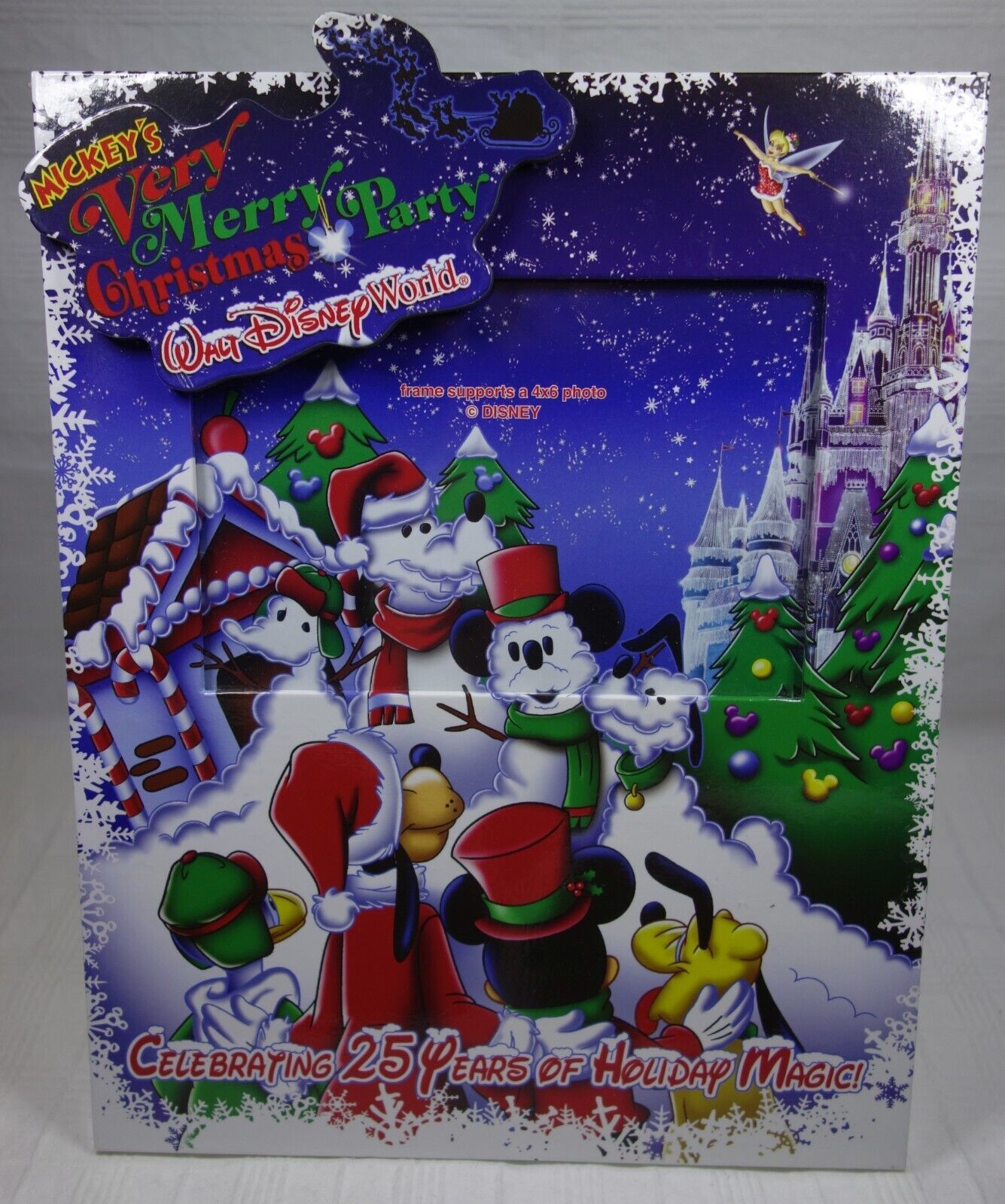 Primary image for Mickey's Very Merry Christmas Party Picture Frame - Celebrating 25 Years WDW