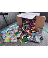 BIG BULK LEGO LOT 9lbs Brick Pieces Rubber Tires Booklet Transparent Acc... - $138.59