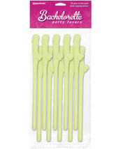 Bachelorette Party Favors Dicky Sipping Straws - Glow in the Dark Pack o... - $15.44