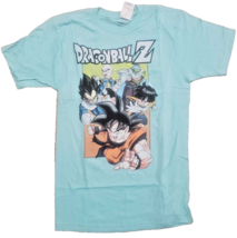 Men&#39;s Dragon Ball Z DBZ Goku Gohan Vegeta T Shirt Turquoise Tee Large Ne... - $13.88