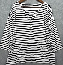 J. Jill Womens Top L Striped Terry Cloth Beach Cover Up - $275.76 MXN