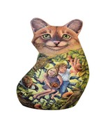 Russian Hand Carved and hand Painted Cat Figurine by Andrew Gavrilenko - $665.98 CAD