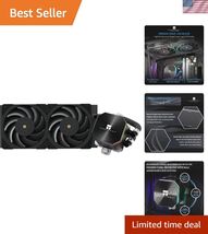 Frozen Edge 240 Black CPU Water Cooler with PWM Fans, Pump Speed is 3300... - $109.06