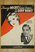 Vintage Sheet Music Things Might Have Been So Different King Al Kavelin 1935 - £8.57 GBP