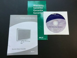 Acer Monitor X183H CD with Manual - $2.99